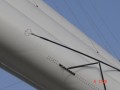 Ultrasonic Anemometer - Special "Vx" Probe on the fin of Aerostat Balloon.  Closer view